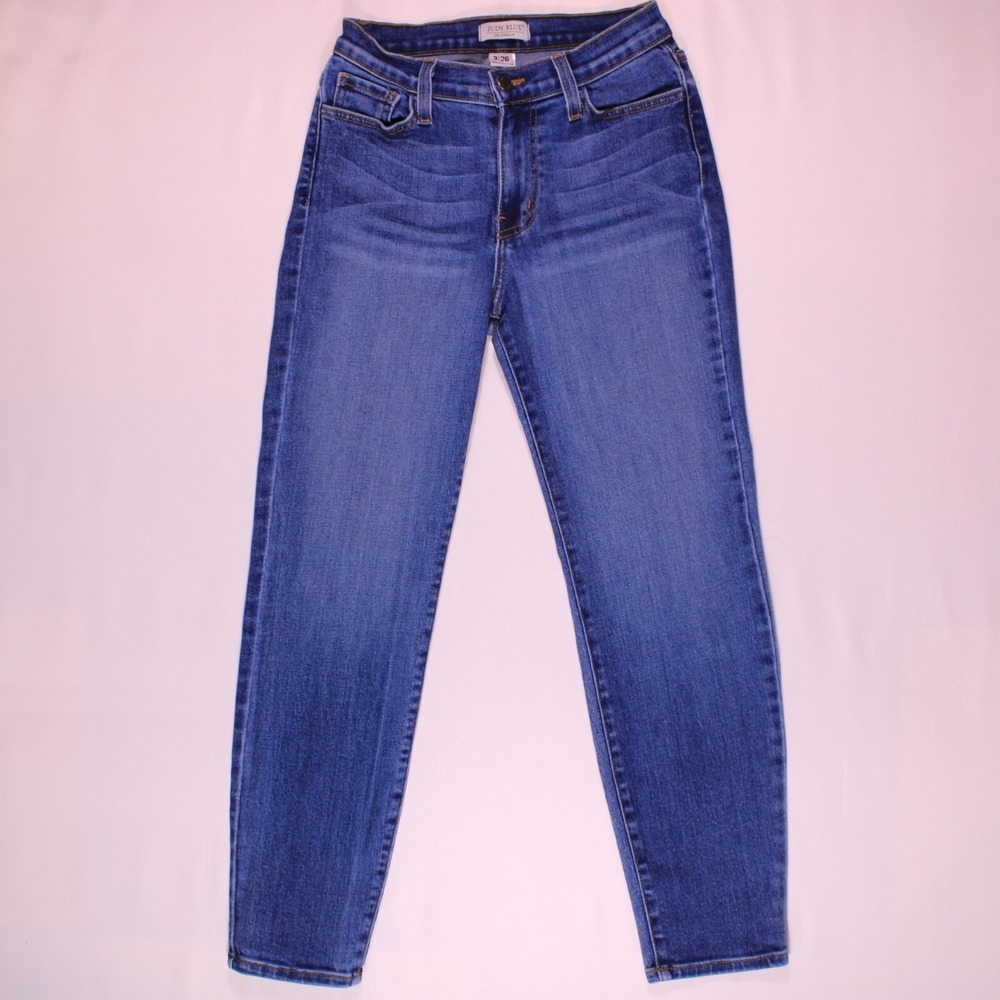 Judy Blue Skinny Jeans Womens 3/26 Blue High Rise Casual Stretch Denim 25x26